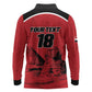 Custom Egypt Football Long Sleeve Polo Shirt Pharaohs Heritage Pyramid