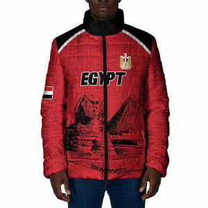 Custom Egypt Football Padded Jacket Pharaohs Heritage Pyramid
