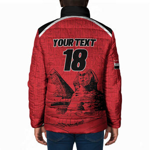 Custom Egypt Football Padded Jacket Pharaohs Heritage Pyramid