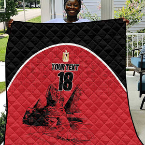 Custom Egypt Football Quilt Pharaohs Heritage Pyramid