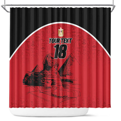 Custom Egypt Football Shower Curtain Pharaohs Heritage Pyramid