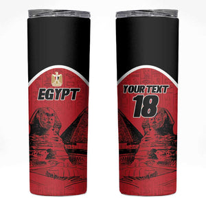 Custom Egypt Football Skinny Tumbler Pharaohs Heritage Pyramid