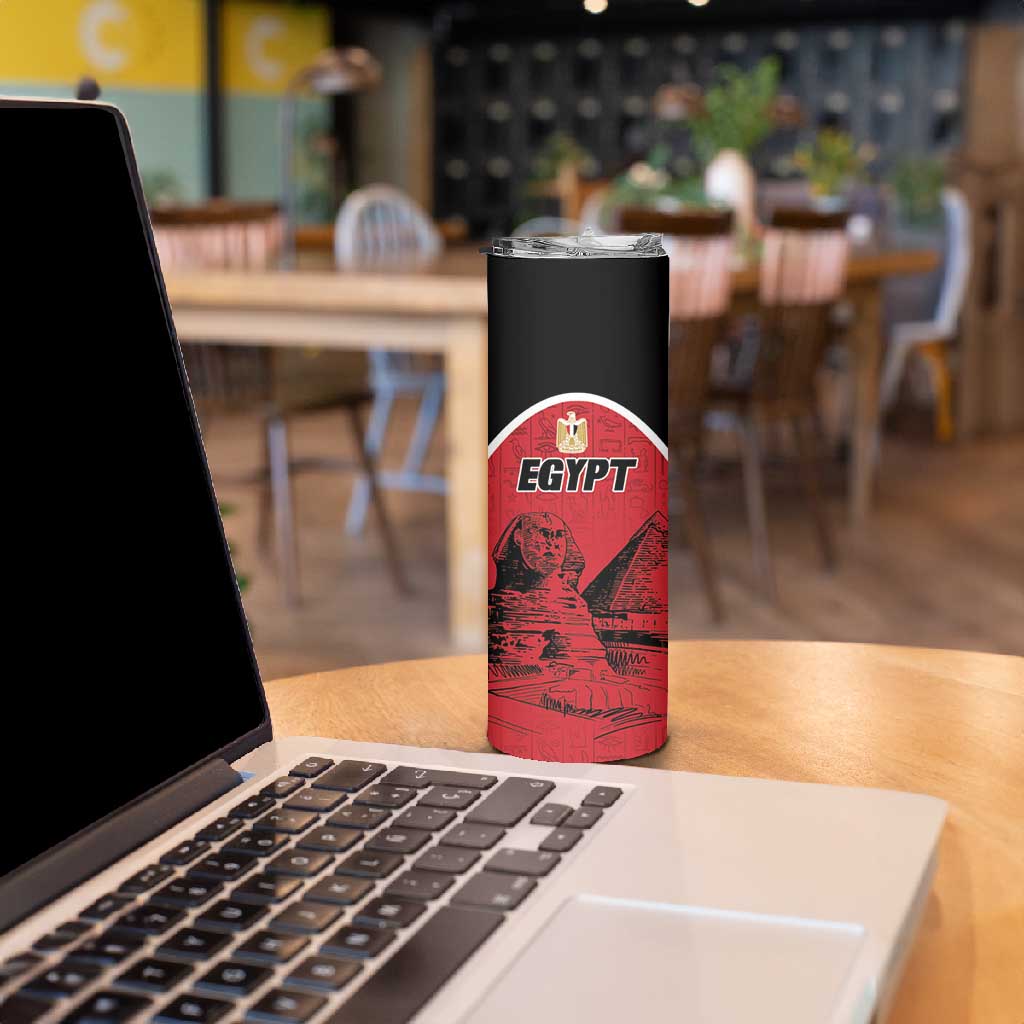 Custom Egypt Football Skinny Tumbler Pharaohs Heritage Pyramid