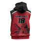 Custom Egypt Football Sleeveless Zip Hoodie Pharaohs Heritage Pyramid