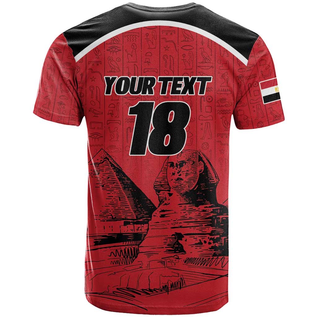 Custom Egypt Football T shirt Pharaohs Heritage Pyramid