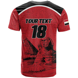 Custom Egypt Football T shirt Pharaohs Heritage Pyramid