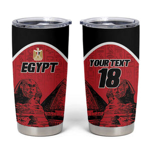 Custom Egypt Football Tumbler Cup Pharaohs Heritage Pyramid