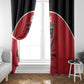 Custom Egypt Football Window Curtain Pharaohs Heritage Pyramid