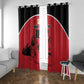Custom Egypt Football Window Curtain Pharaohs Heritage Pyramid