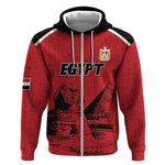 Custom Egypt Football Zip Hoodie Pharaohs Heritage Pyramid