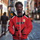 Custom Egypt Football Zip Hoodie Pharaohs Heritage Pyramid