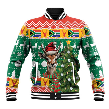 South Africa Springbok Baseball Jacket Christmas Tree - Lightning Art LT18