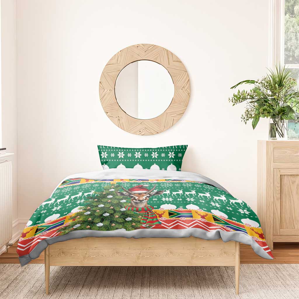 South Africa Springbok Bedding Set Christmas Tree - Lightning Art