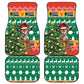 South Africa Springbok Car Mats Christmas Tree - Lightning Art