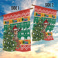 South Africa Springbok Garden Flag Christmas Tree - Lightning Art