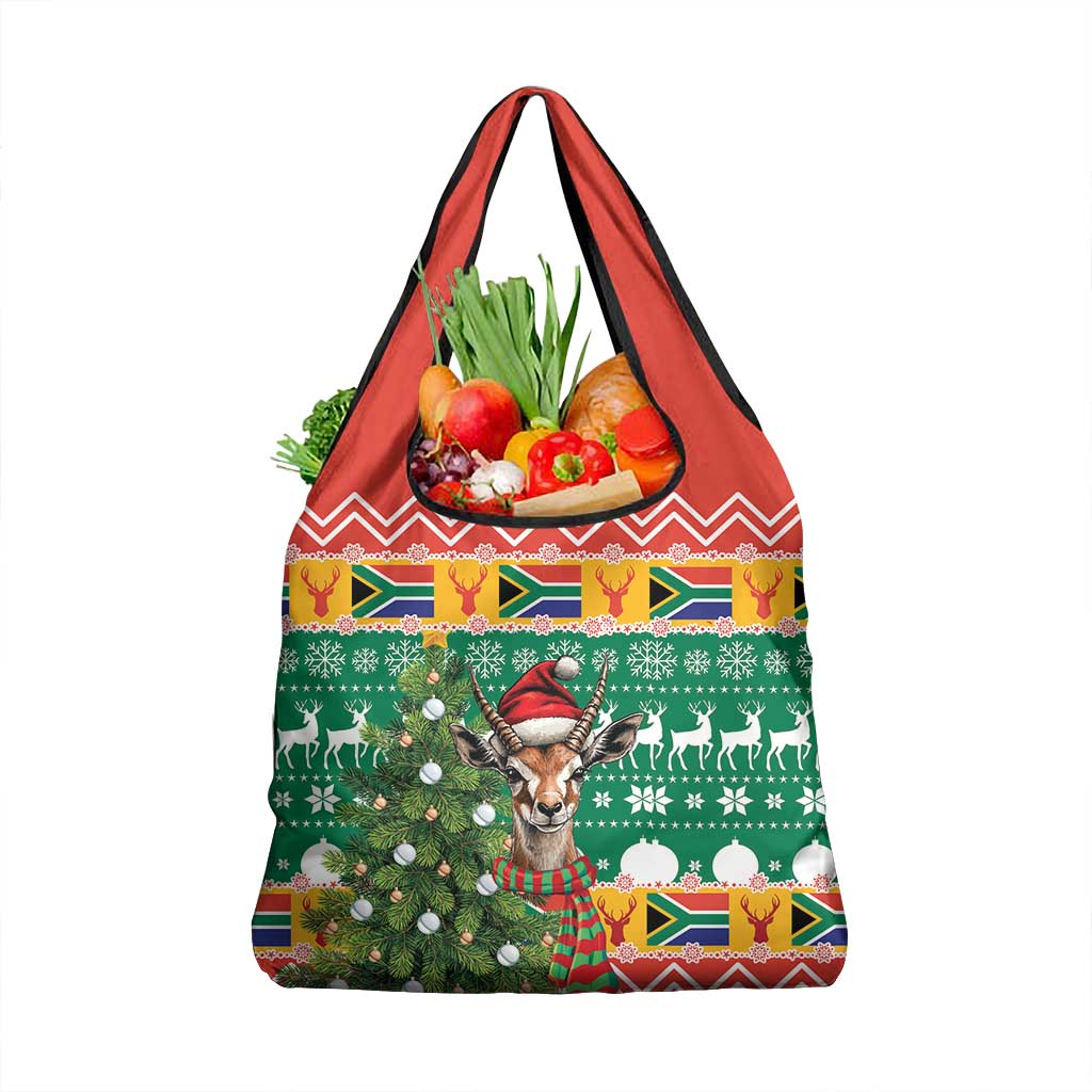 South Africa Springbok Grocery Bag Christmas Tree - Lightning Art by ...