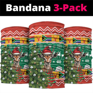 South Africa Springbok Neck Gaiter Christmas Tree - Lightning Art LT18