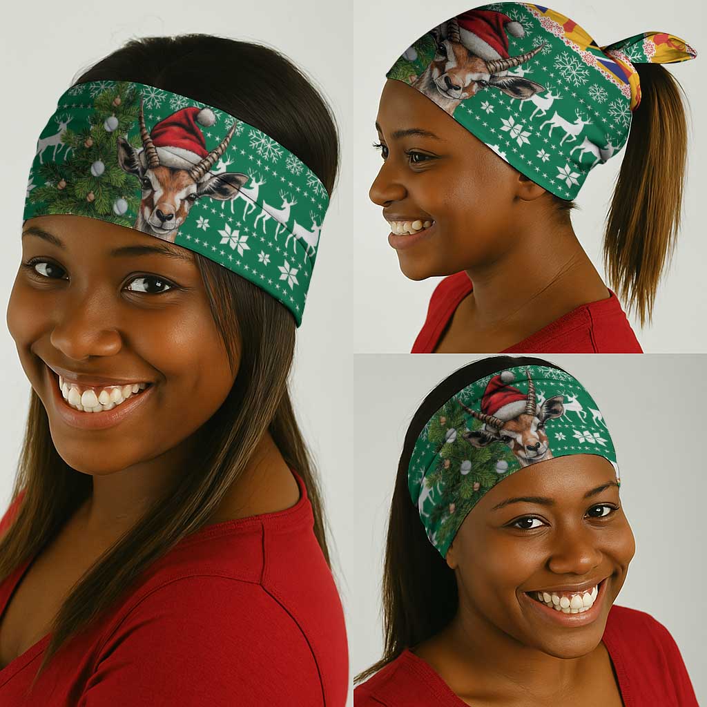 South Africa Springbok Neck Gaiter Christmas Tree - Lightning Art LT18