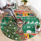 South Africa Springbok Round Carpet Christmas Tree - Lightning Art
