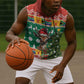South Africa Springbok Sleeveless Hoodie Christmas Tree - Lightning Art - African Pride