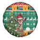 South Africa Springbok Spare Tire Cover Christmas Tree - Lightning Art