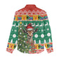 South Africa Springbok Women Casual Shirt Christmas Tree - Lightning Art LT18