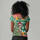 South Africa Springbok Women V-Neck T-Shirt Christmas Tree - Lightning Art