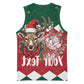Personalized South Africa Merry Christmas Basketball Jersey Springbok With King Protea - African Pride