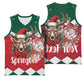 Personalized South Africa Merry Christmas Basketball Jersey Springbok With King Protea - African Pride