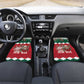 Personalized South Africa Merry Christmas Car Mats Springbok With King Protea