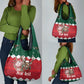 Personalized South Africa Merry Christmas Grocery Bag Springbok With King Protea
