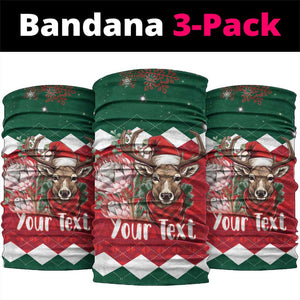 Personalized South Africa Merry Christmas Neck Gaiter Springbok King Protea LT18