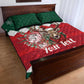 Personalized South Africa Merry Christmas Quilt Bed Set Springbok With King Protea