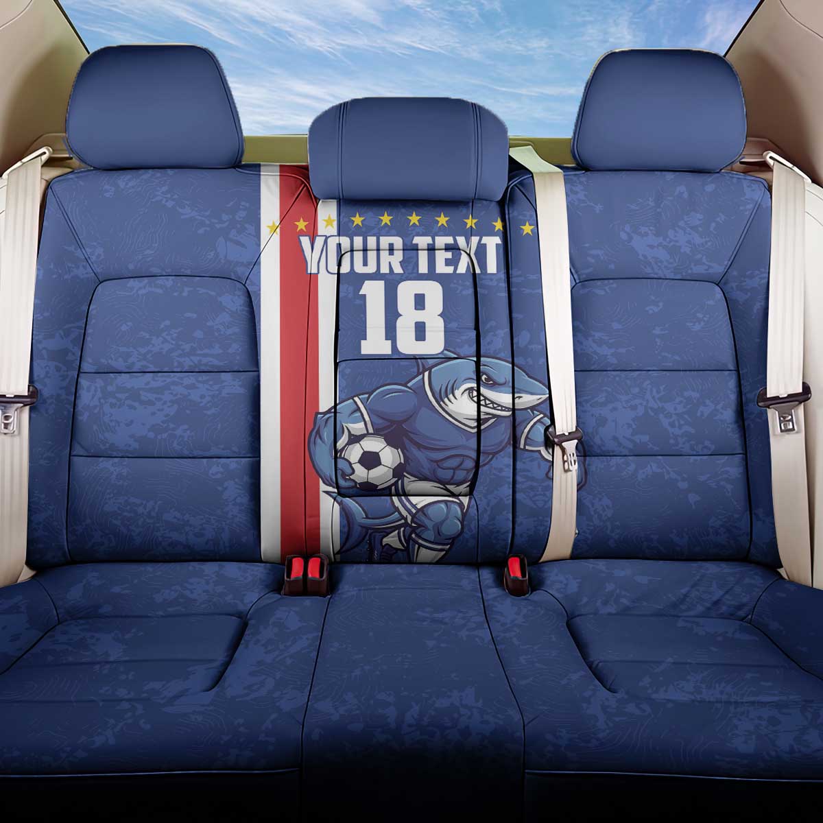 Cape Verde Pride Custom Back Car Seat Cover The First Voyage Of Champions - African Pride