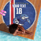Cape Verde Pride Custom Beach Blanket The First Voyage Of Champions - African Pride
