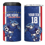 Cape Verde Pride Custom 4 in 1 Can Cooler Tumbler The First Voyage Of Champions - African Pride
