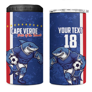 Cape Verde Pride Custom 4 in 1 Can Cooler Tumbler The First Voyage Of Champions - African Pride