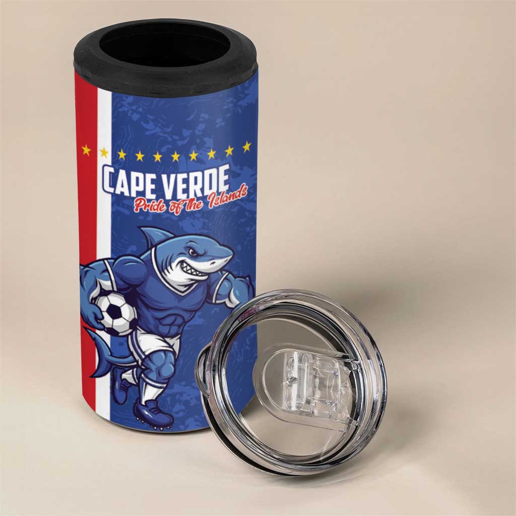 Cape Verde Pride Custom 4 in 1 Can Cooler Tumbler The First Voyage Of Champions - African Pride