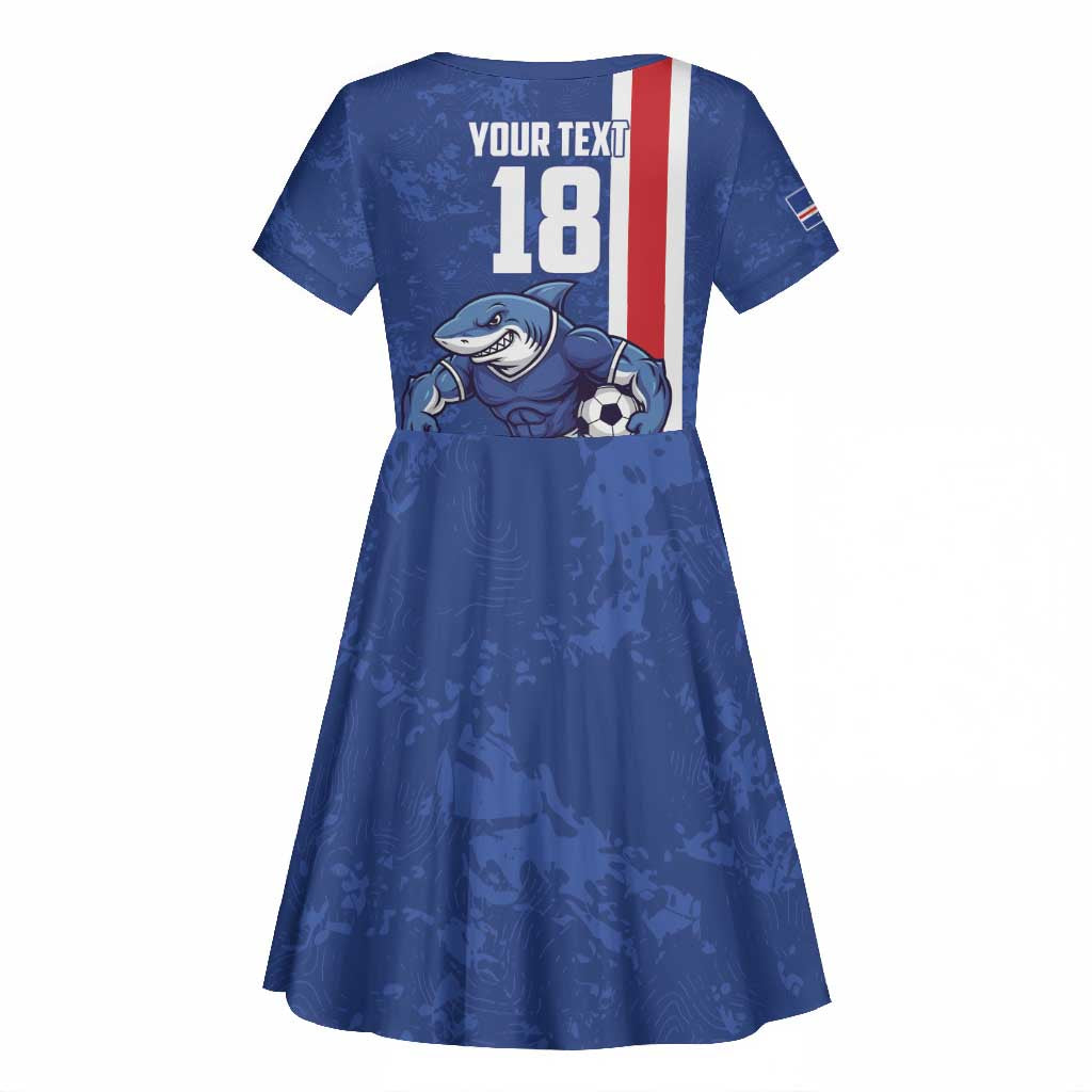 Cape Verde Pride Custom Kid Short Sleeve Dress The First Voyage Of Champions - African Pride