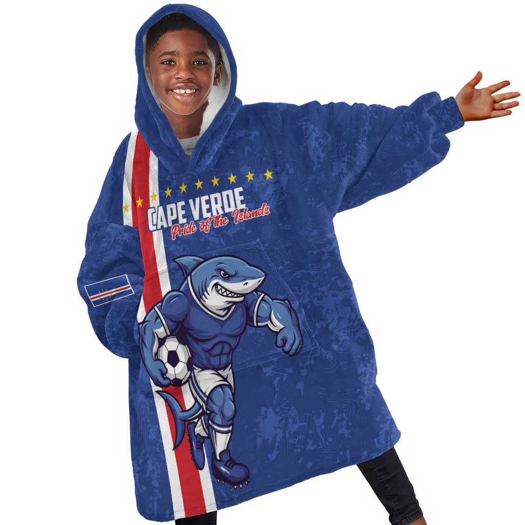 Cape Verde Pride Custom Kid Wearable Blanket Hoodie The First Voyage Of Champions - African Pride