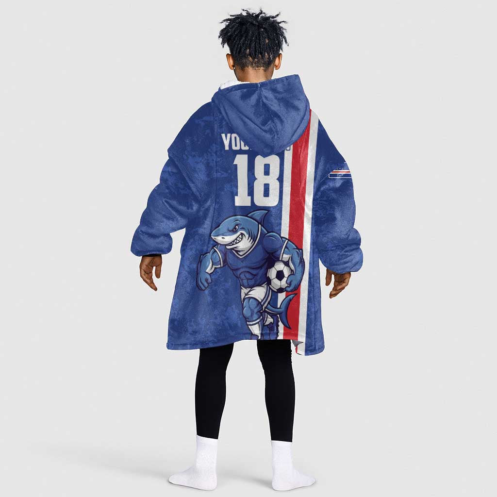 Cape Verde Pride Custom Kid Wearable Blanket Hoodie The First Voyage Of Champions - African Pride
