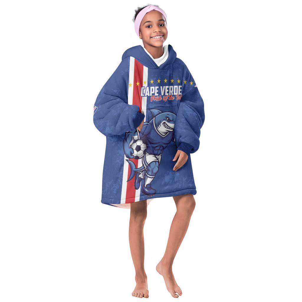 Cape Verde Pride Custom Kid Wearable Blanket Hoodie The First Voyage Of Champions - African Pride
