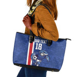 Cape Verde Pride Custom Leather Tote Bag The First Voyage Of Champions - African Pride