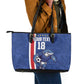 Cape Verde Pride Custom Leather Tote Bag The First Voyage Of Champions - African Pride