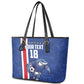 Cape Verde Pride Custom Leather Tote Bag The First Voyage Of Champions - African Pride