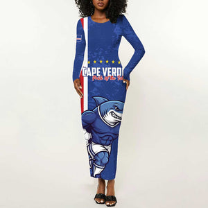 Cape Verde Pride Custom Long Sleeve Bodycon Dress The First Voyage Of Champions - African Pride