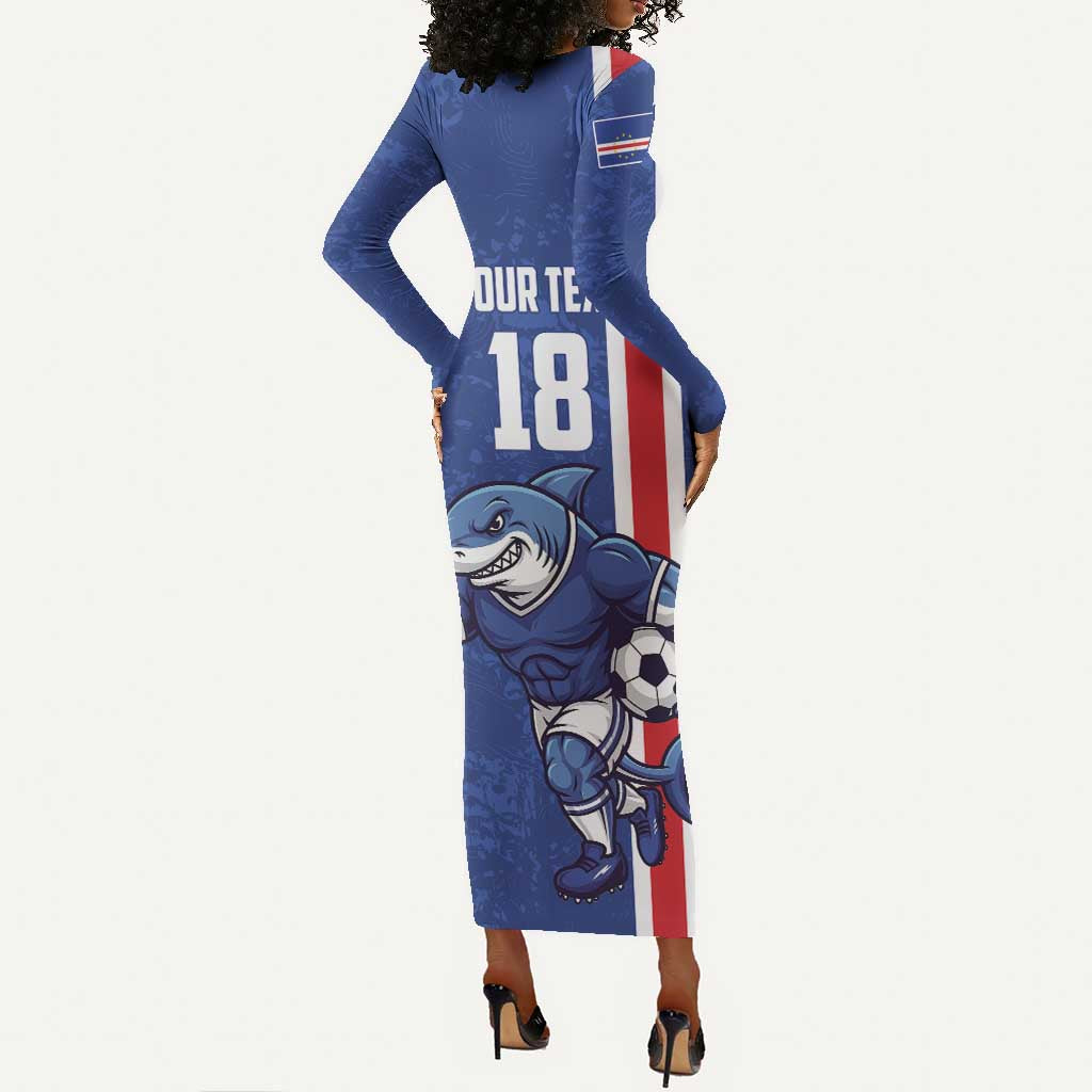 Cape Verde Pride Custom Long Sleeve Bodycon Dress The First Voyage Of Champions - African Pride