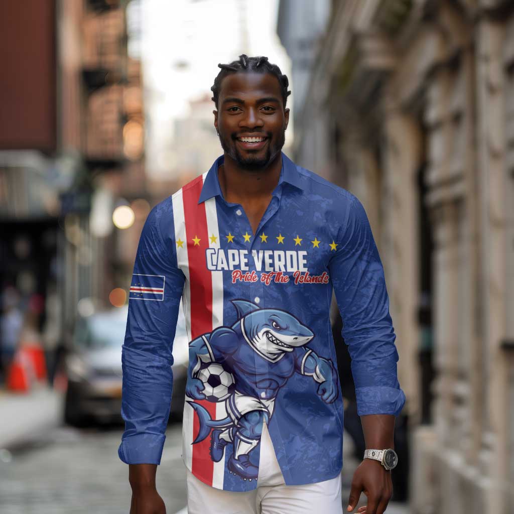 Cape Verde Pride Custom Long Sleeve Button Shirt The First Voyage Of Champions - African Pride