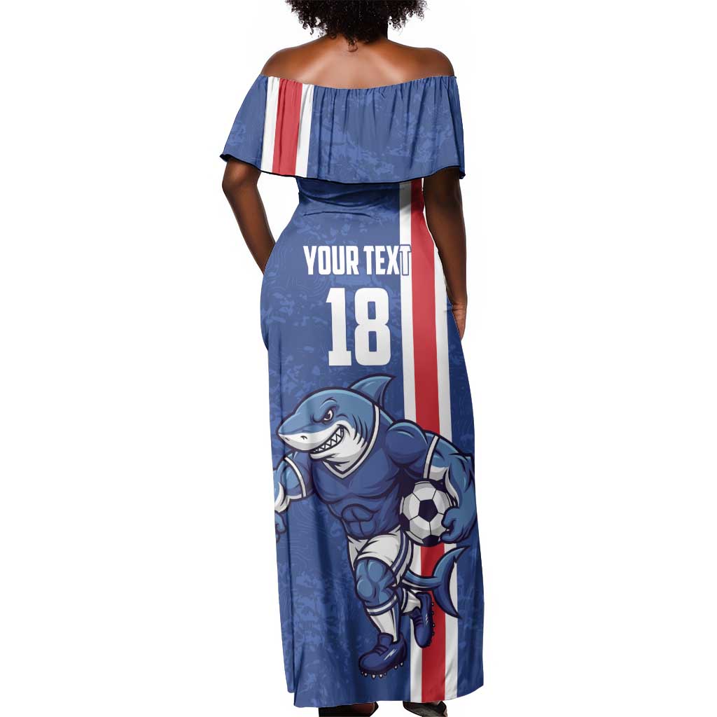Cape Verde Pride Custom Off Shoulder Maxi Dress The First Voyage Of Champions - African Pride