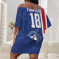 Cape Verde Pride Custom Off Shoulder Short Dress The First Voyage Of Champions - African Pride